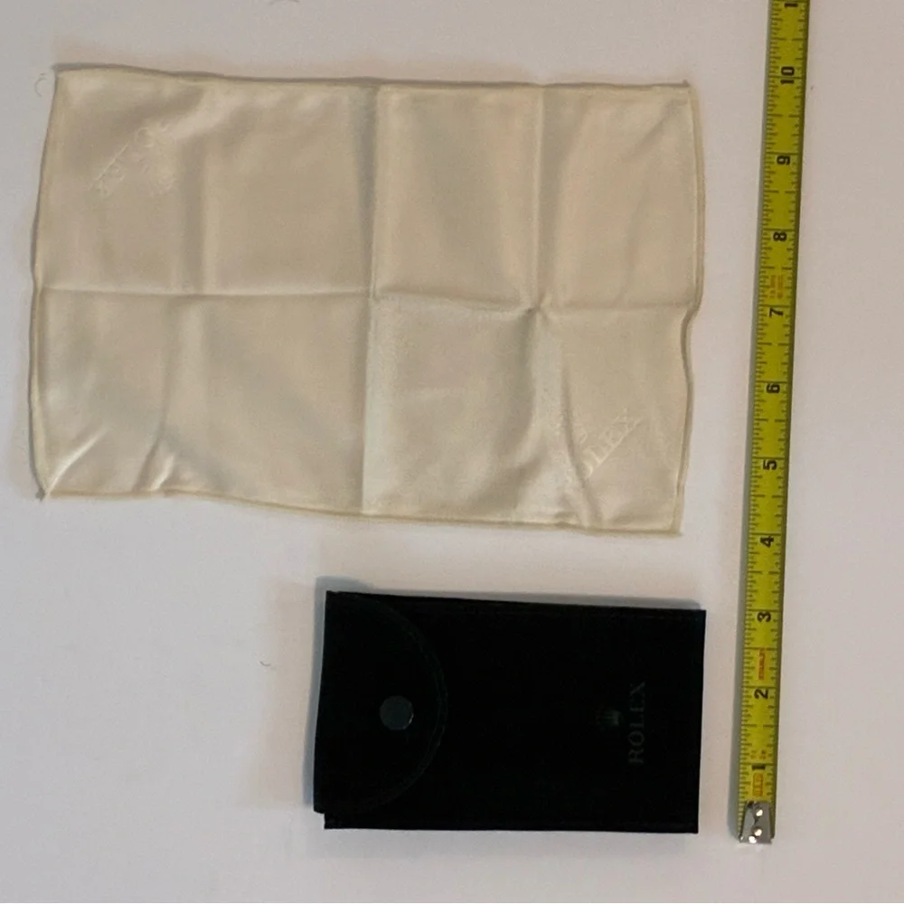 Rolex Green Watch and Jewelry Pouch